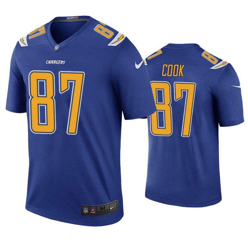 Men Los Angeles Chargers #87 Jared Cook Nike Royal Color Rush Legend NFL Jersey->los angeles chargers->NFL Jersey